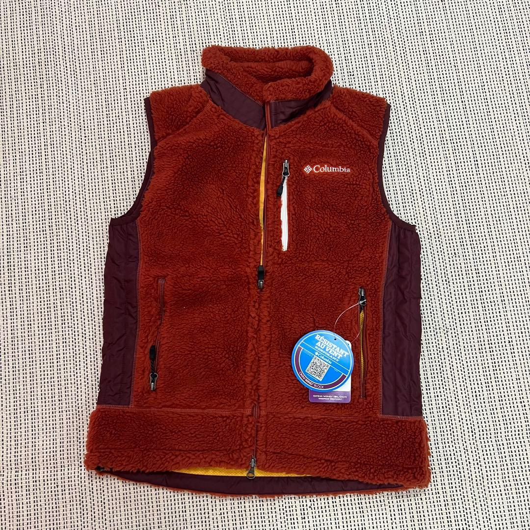 Columbia アーチャーリッジベストフリース SレッドオレンジS Columbia