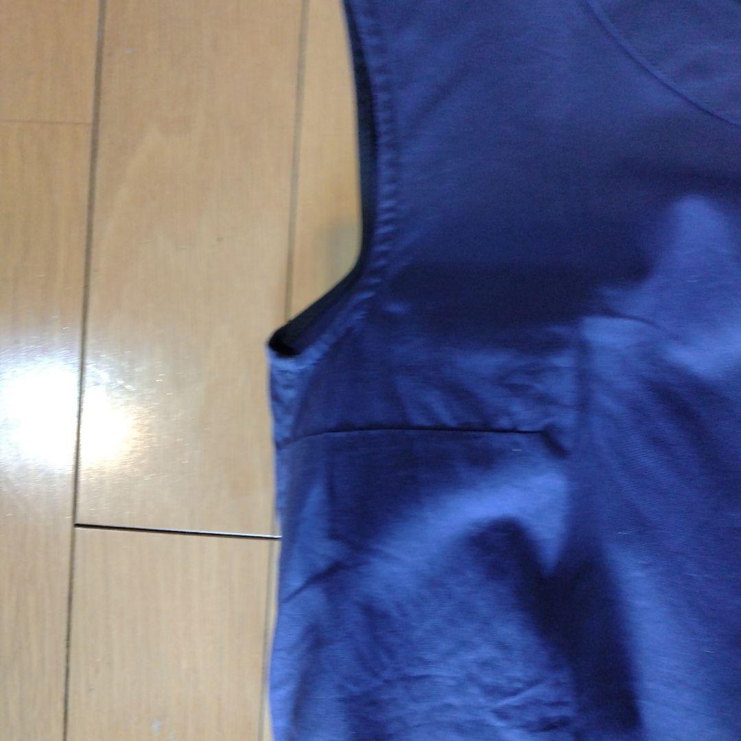 マーガレットハウエル濃紺✕綿ノースリーブワンピース マーガレットハウエル濃紺✕綿ノースリーブワンピース - メルカリ