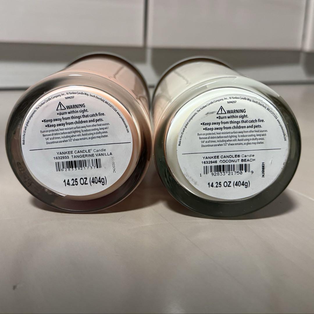 YANKEE CANDLE タンジェリン&バニラ & ココナッツビーチ セット
