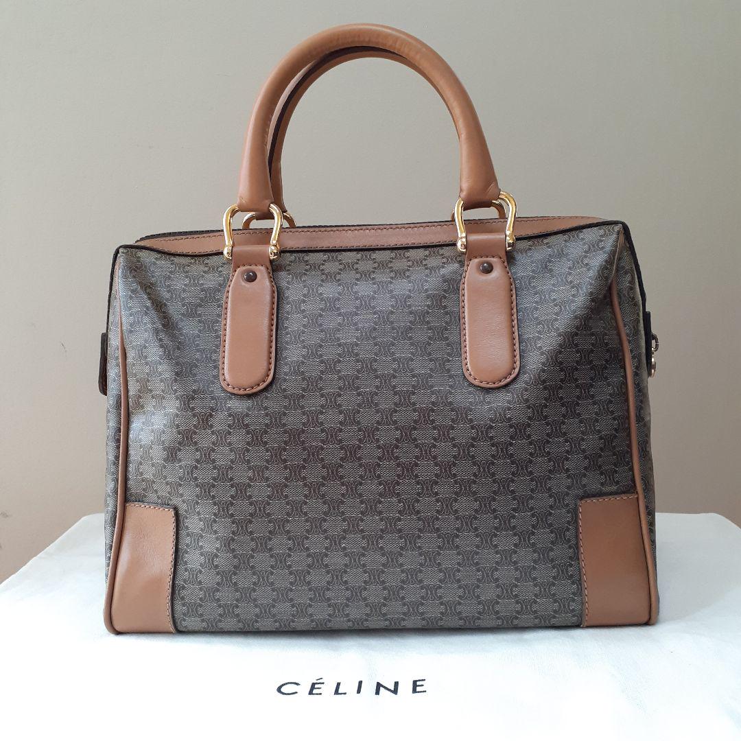 CELINE マカダム ゴールド金具 d2KM7-m40262781333 セリーヌ ハンドバッグ 得価超激得