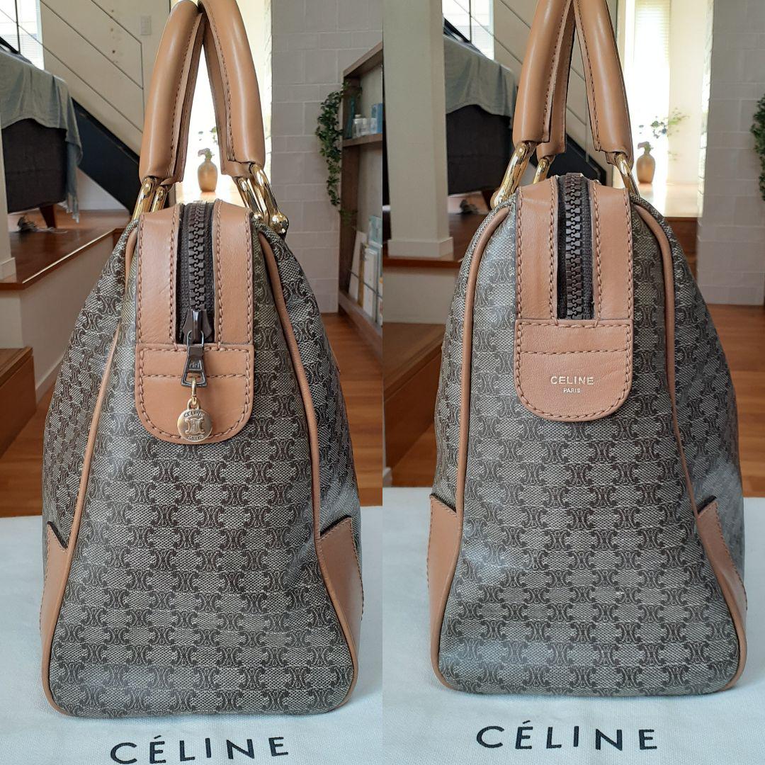 CELINE マカダム ゴールド金具 d2KM7-m40262781333 セリーヌ ハンドバッグ 得価超激得