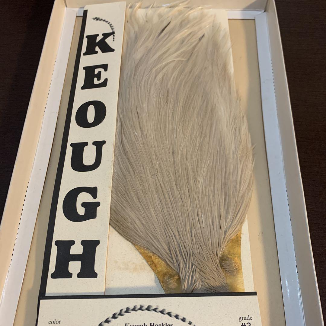 KEOUGHキーオーハックル#3GRIZZLY LT.BLUE DUN セット
