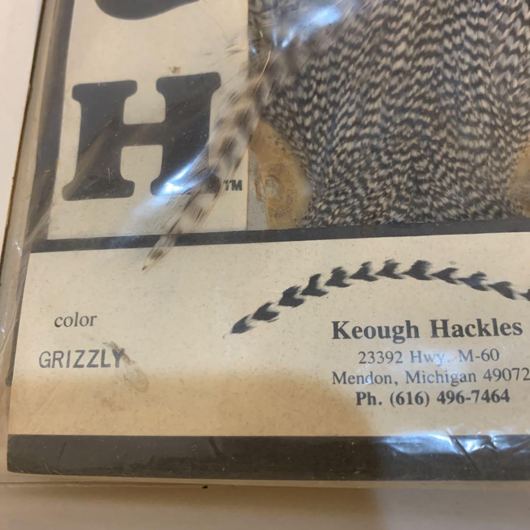 KEOUGHキーオーハックル#3GRIZZLY LT.BLUE DUN セット
