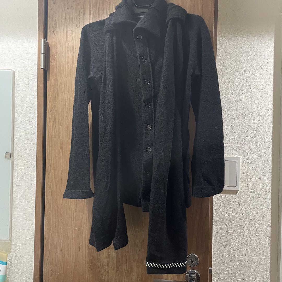 ワイズ y's マフラー付きカーディガン