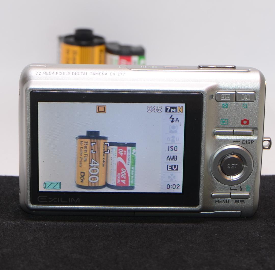 超美品】CASIO EXILIM EX-Z77 シルバー (動作確認済) - メルカリ
