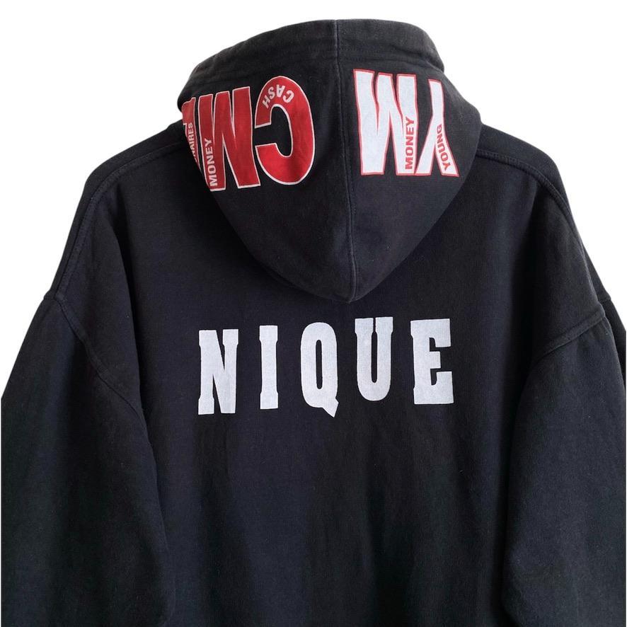海外古着 YMCMB ヒップホップ パーカー スウェット ブラック L