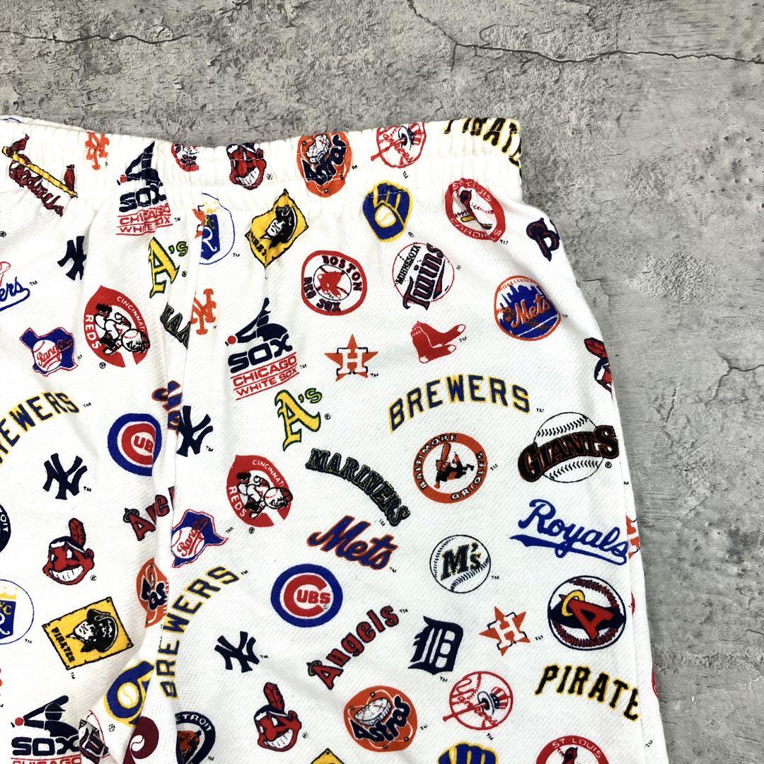 80s MLB メジャーリーグ ショートパンツ USA製 GARAN 古着 総柄