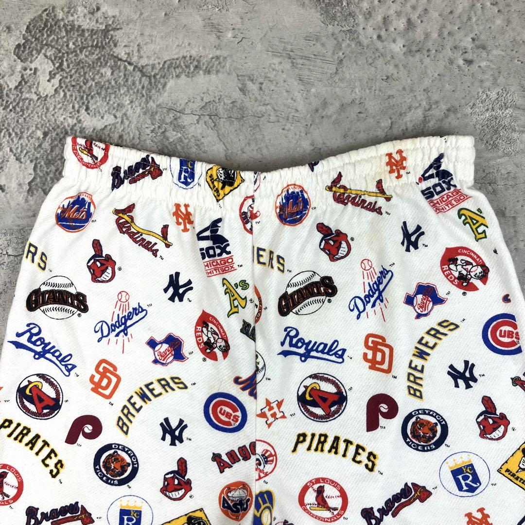 80s MLB メジャーリーグ ショートパンツ USA製 GARAN 古着 総柄