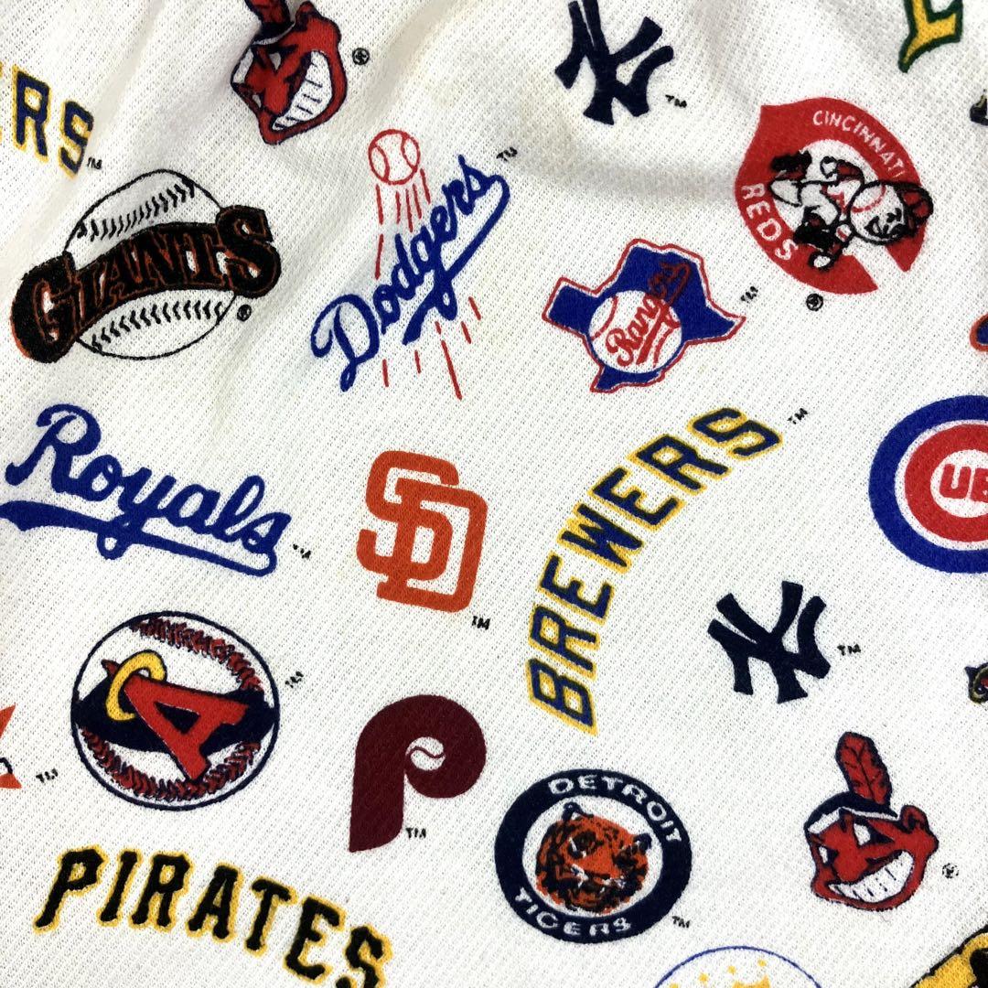 80s MLB メジャーリーグ ショートパンツ USA製 GARAN 古着 総柄