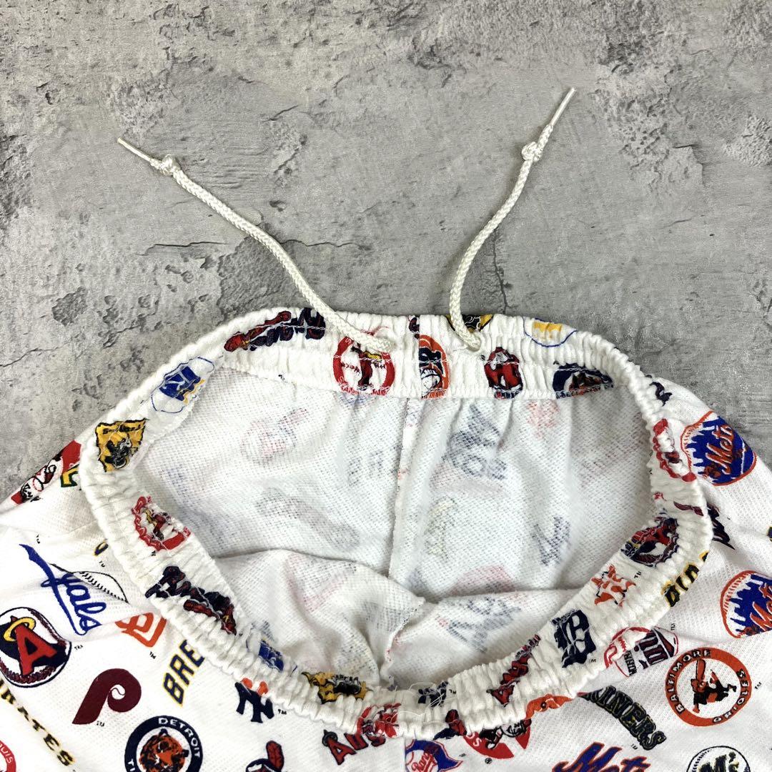 80s MLB メジャーリーグ ショートパンツ USA製 GARAN 古着 総柄