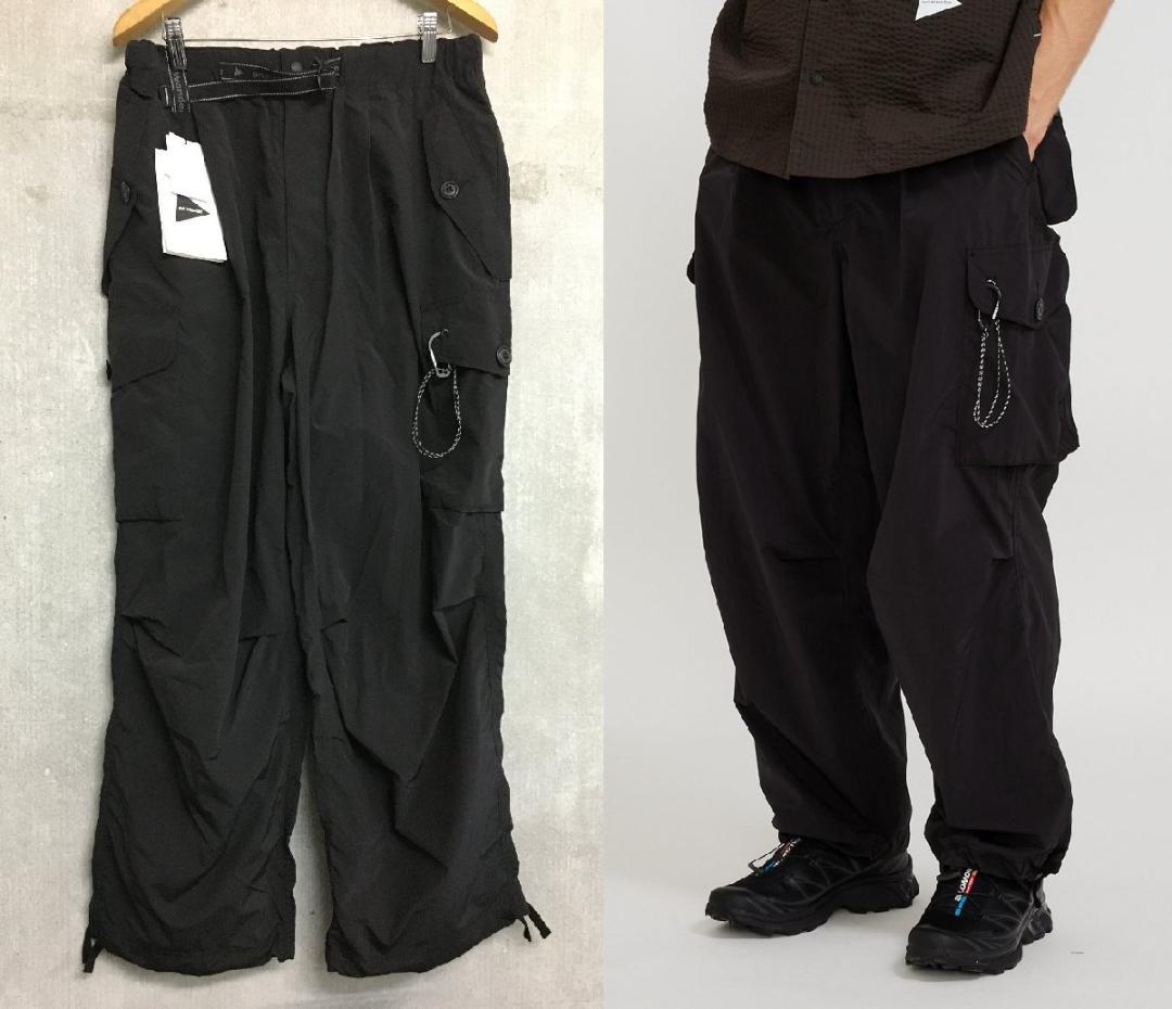 アンドワンダー 新品タグ付 25ss オーバーサイズ カーゴ パンツ