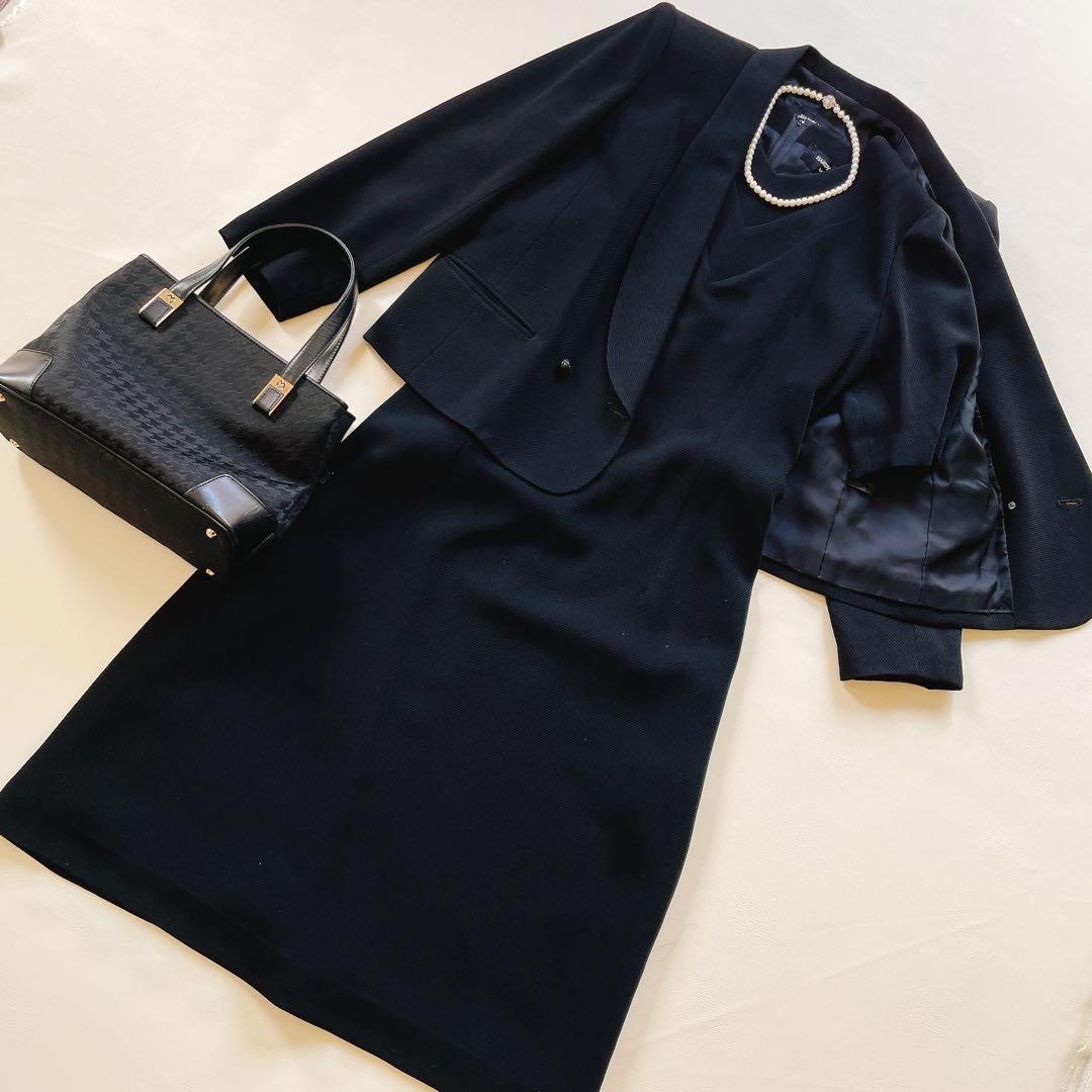 英国御用達 HARDY AMIES ブラックフォーマル 13号 大きいサイズ