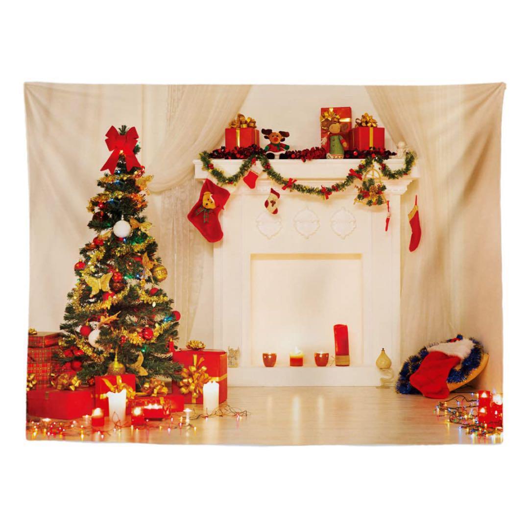 クリスマスタペストリー 200×150cm おしゃれ 壁掛け クリスマスツリー