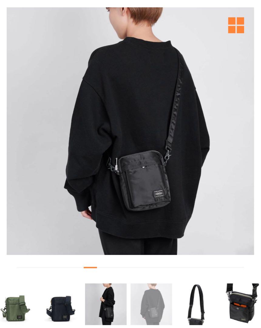 PORTER 限定PX TANKER VERTICALショルダーバッグ グレー