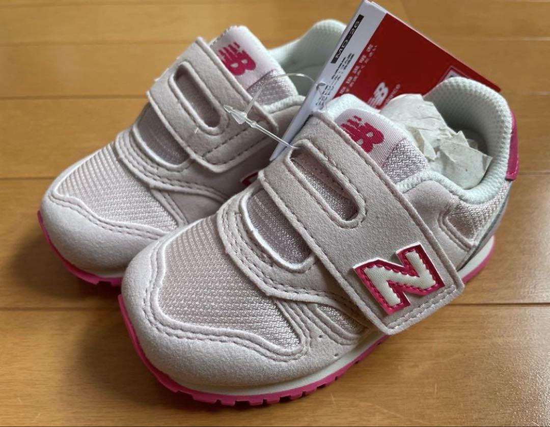 New Balance NB 574 ベビーシューズ ホワイト/ピンク　13cm