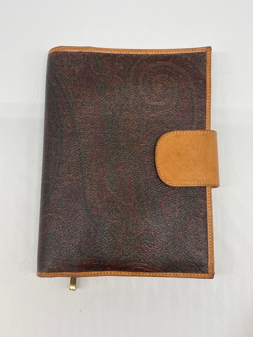 ETRO エトロ ペイズリー柄 本革 レザー 手帳型 二つ折り財布 憧れ