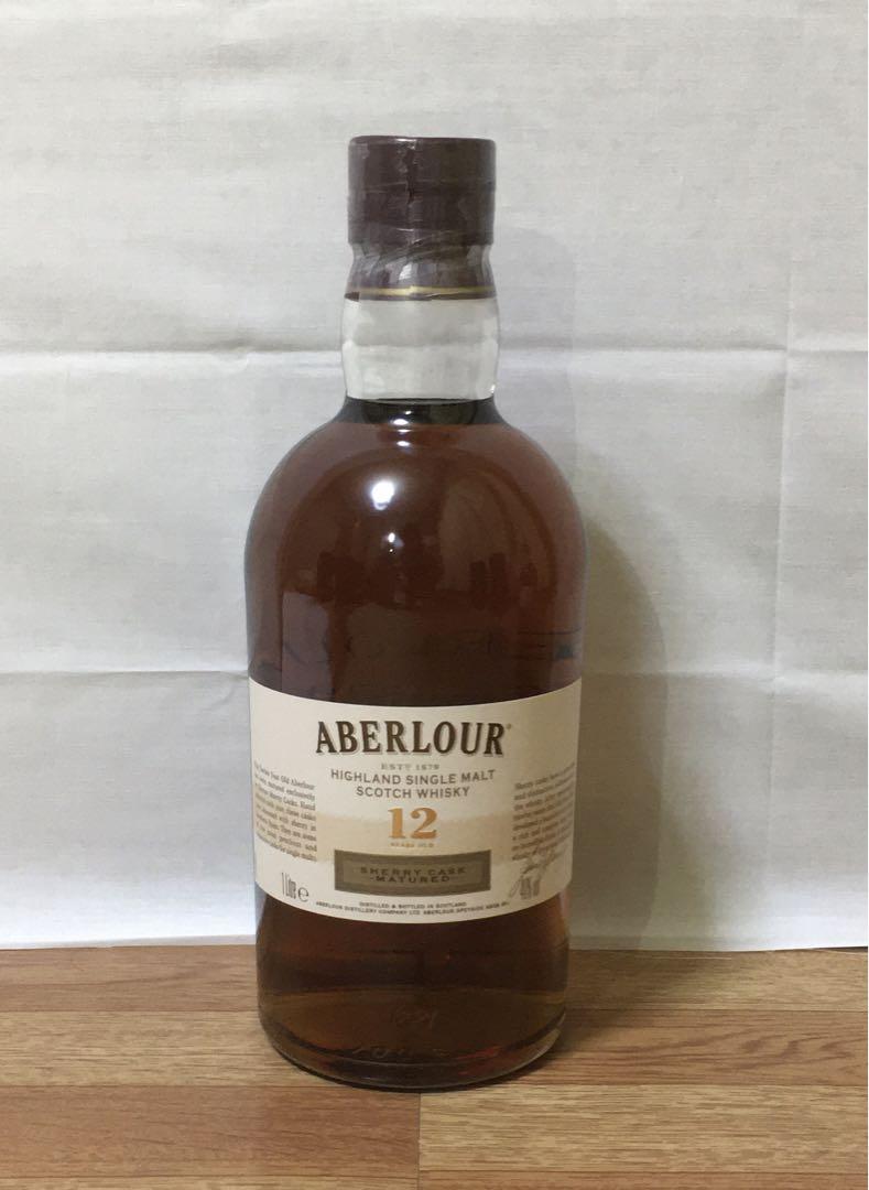 旧ボトル アベラワー12年 シェリーカスク&15年 ダブルカスク 1L 終売品