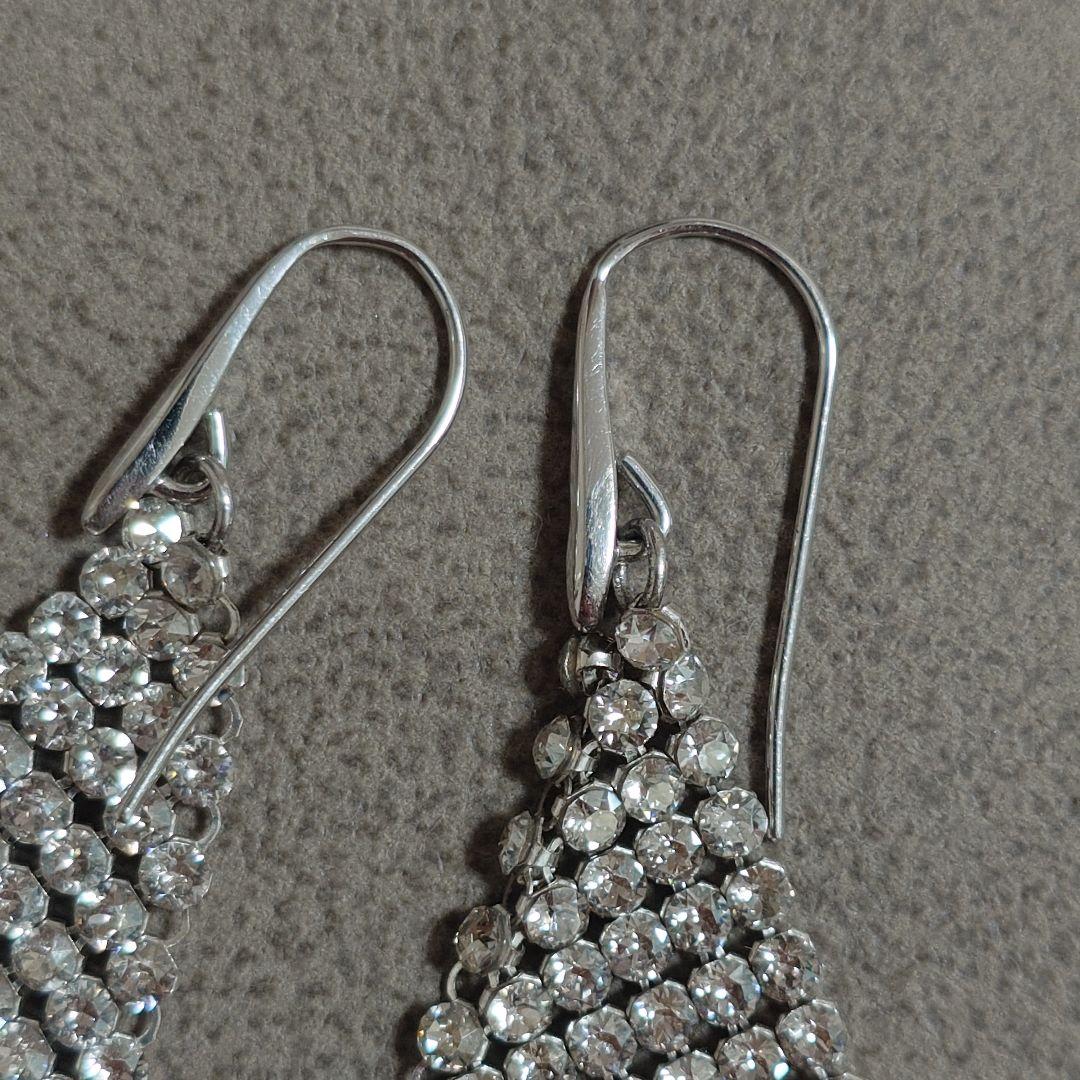 スワロフスキー Fit Silver Shade ピアス フックピアス