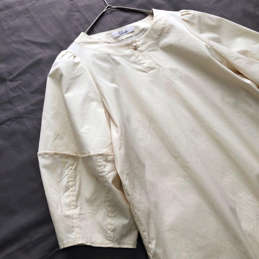 Dolce. 袖ボリュームブラウス パフスリーブブラウスイエロー Dolce. 袖ボリュームブラウス パフスリーブブラウスイエロー