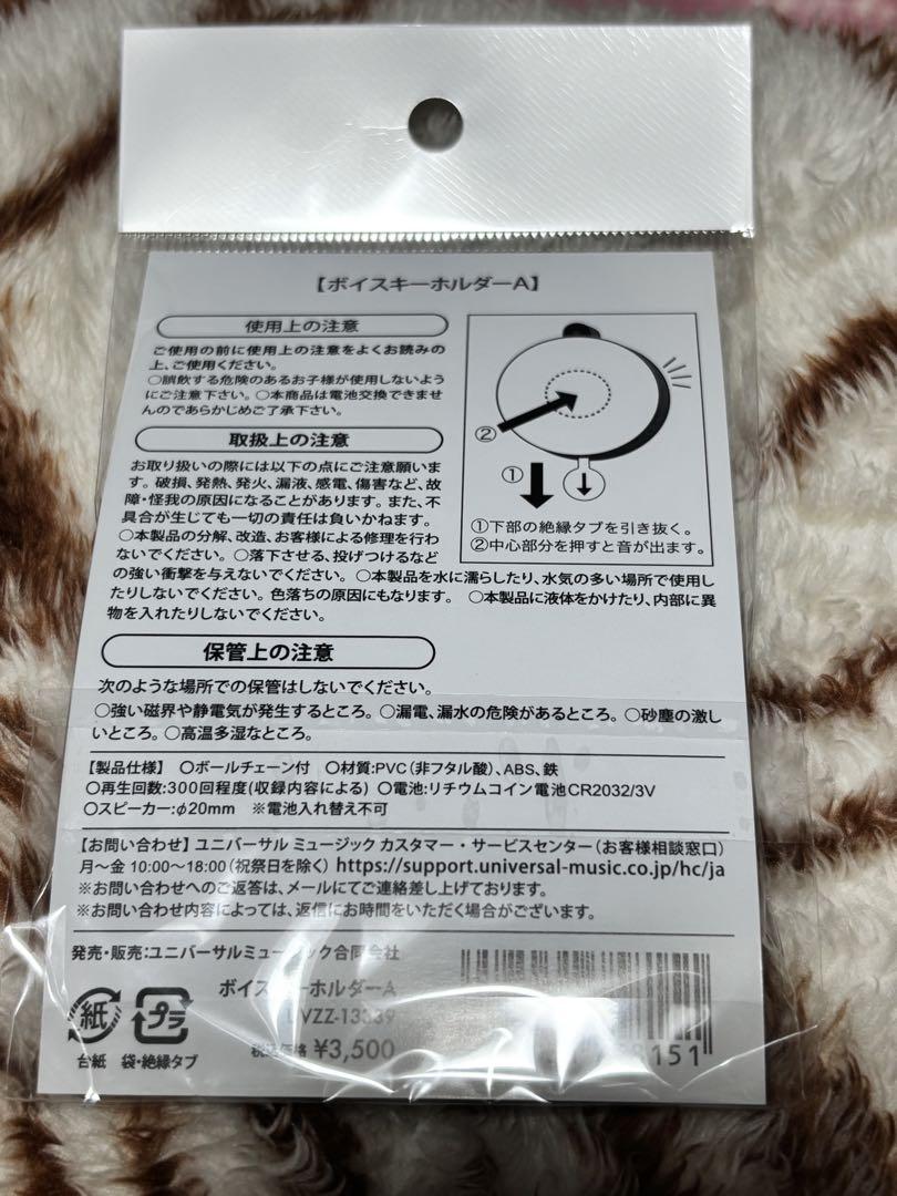 岩田剛典　　『Phone Number』　ボイスキーホルダーB・Cセット 岩田剛典 ボイスキーホルダー セット