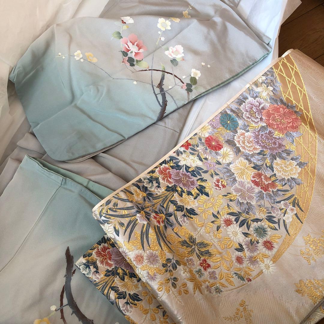 色留袖　帯　草履　バック