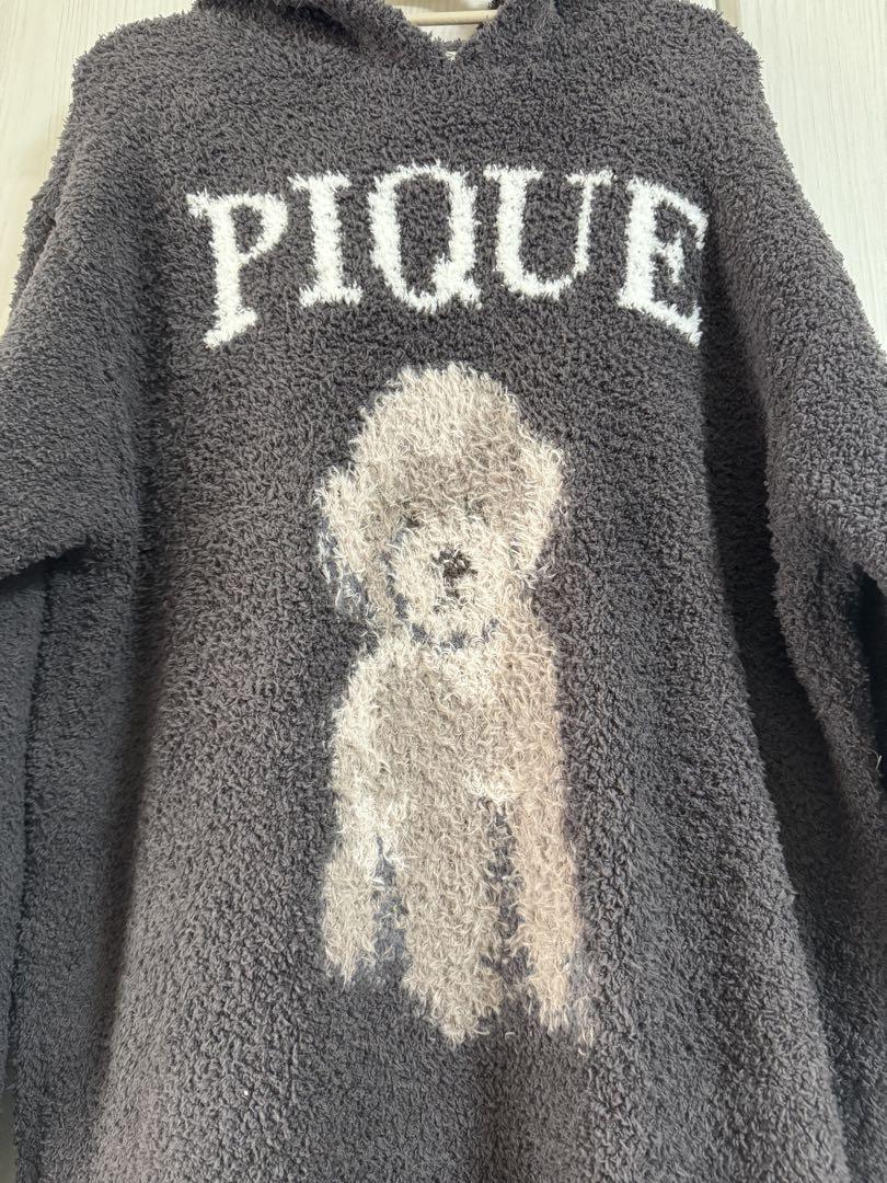 フード付きpoodleデザインルームウェア PIQUE