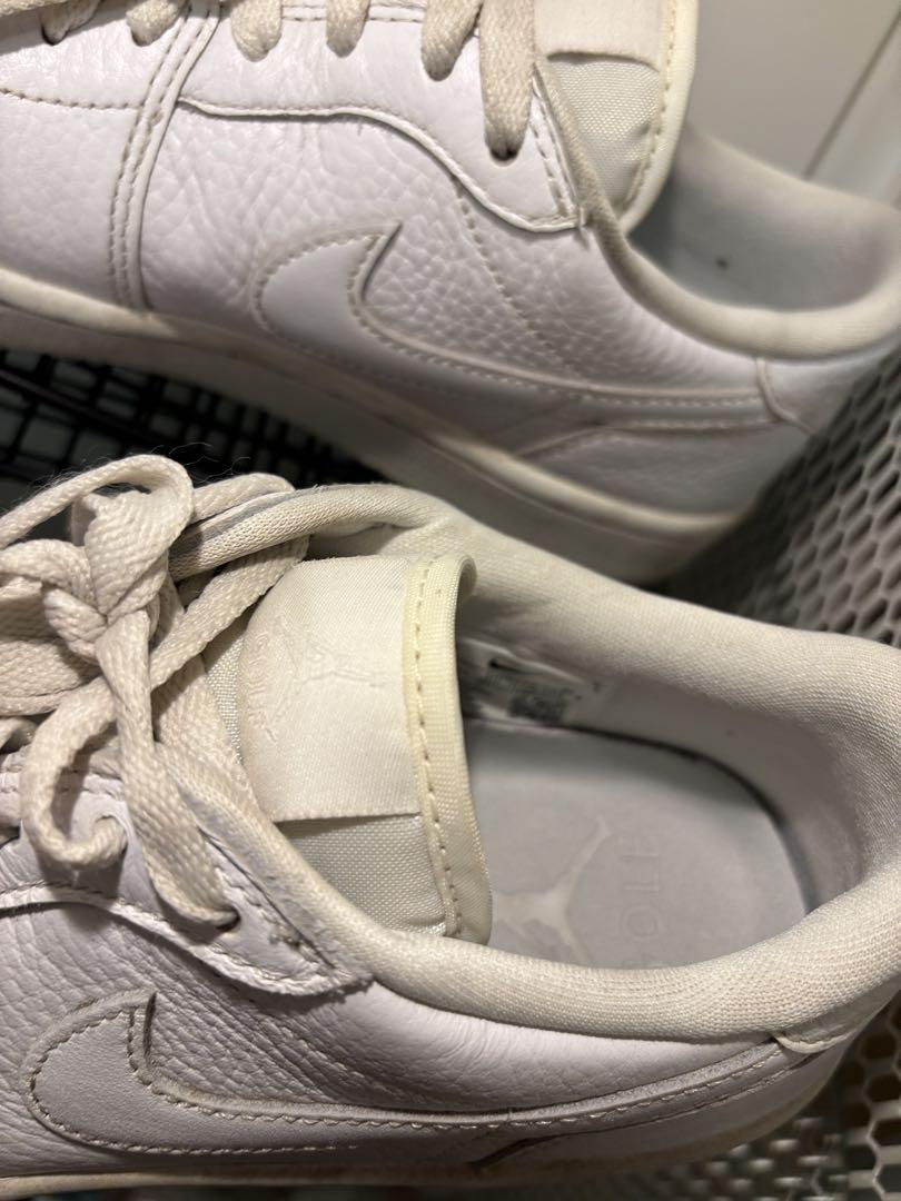 【人気】Nike AJ1LOW GOLF トリプルホワイト スニーカー NIKE AIR JORDAN 1 LOW G 
