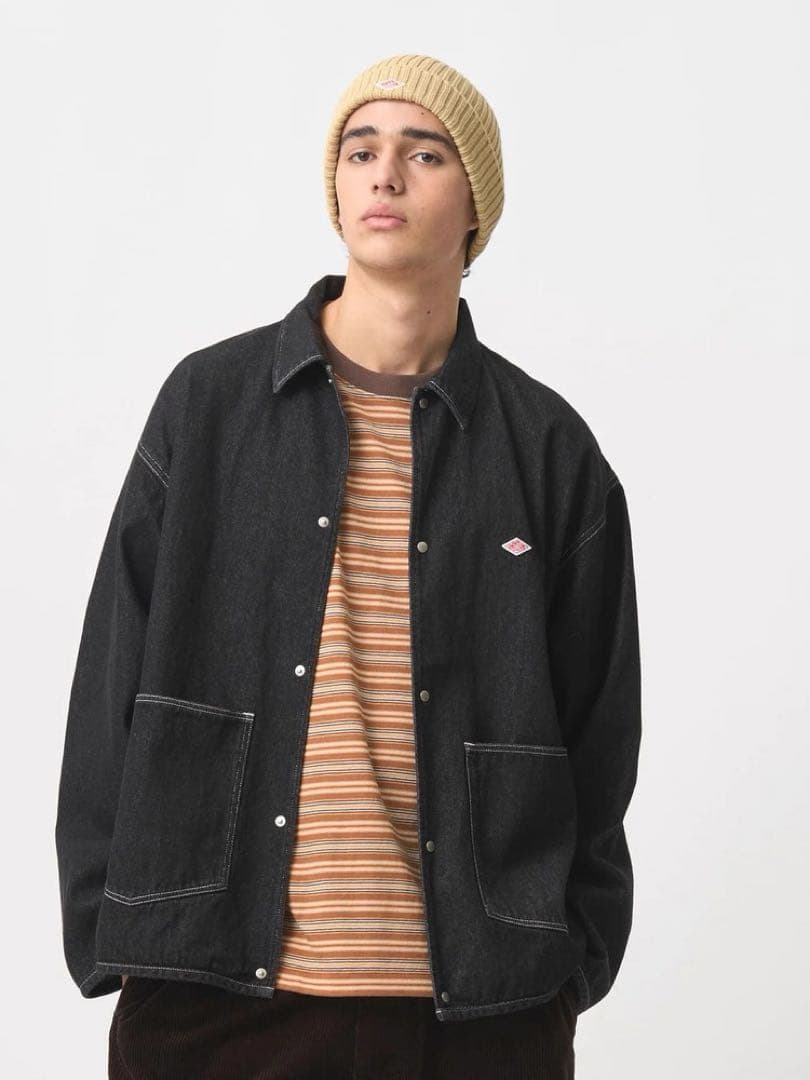 ダントン　コットンデニム　カバーオールデニムジャケット