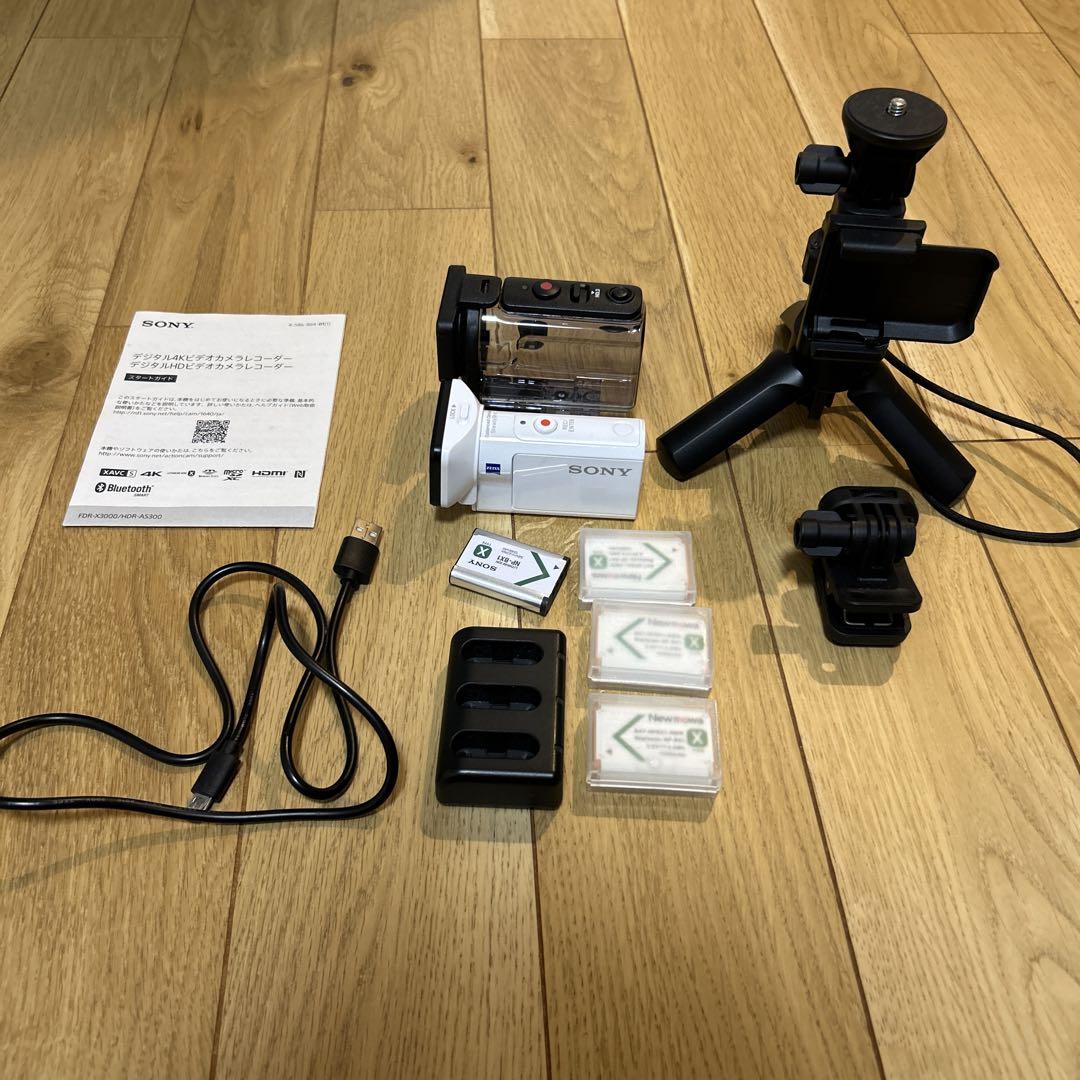 SONY HDR-AS300 アクションカメラ ホワイト 美品