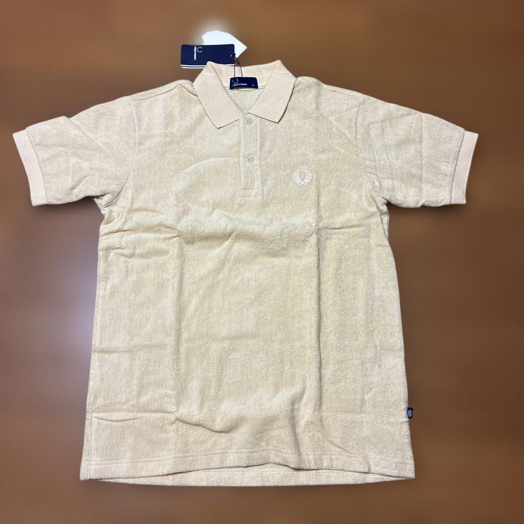 FRED PERRY クリームポロシャツ Mサイズ