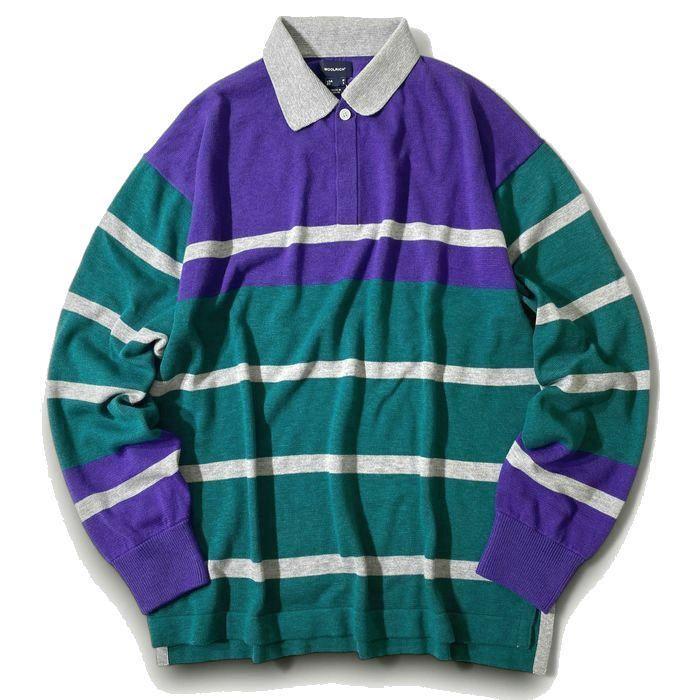 WOOLRICH ウールリッチ 定2.4万 ニットラガーポロ シャツ M