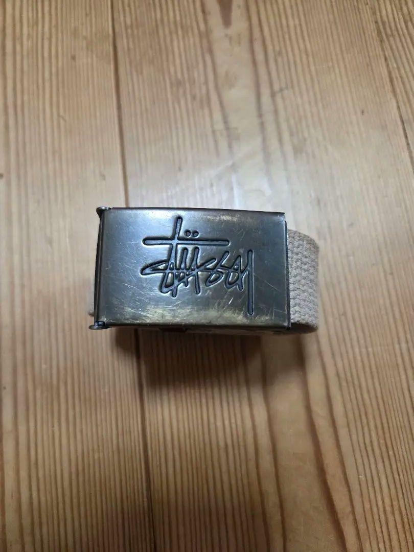 Stussy キャンバス ベルト ベージュ - メルカリ