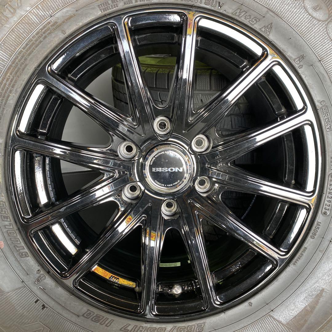 バリ溝‼️グッドイヤースタッドレスセット2023年製265/65R17プラド等 バリ溝‼️グッドイヤースタッドレスセット2023年製265/65R17プラド等