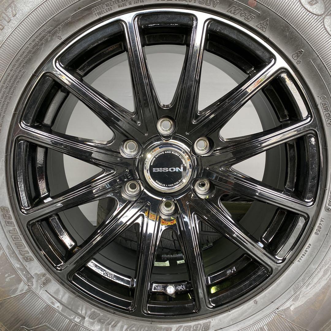 バリ溝‼️グッドイヤースタッドレスセット2023年製265/65R17プラド等 バリ溝‼️グッドイヤースタッドレスセット2023年製265/65R17プラド等