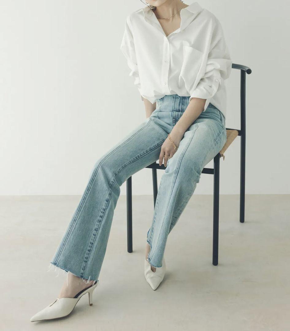 anuans アニュアンス スタンダードシャツ　WHITE