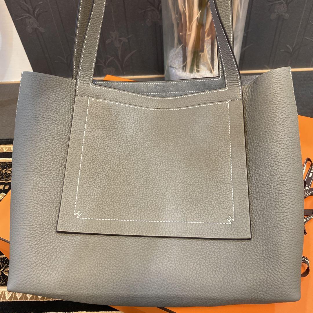 VINTAGE エルメス カバセリエ31 ベトン HERMES エルメス カバセリエ 31 ベトン トートバッグ - メルカリ