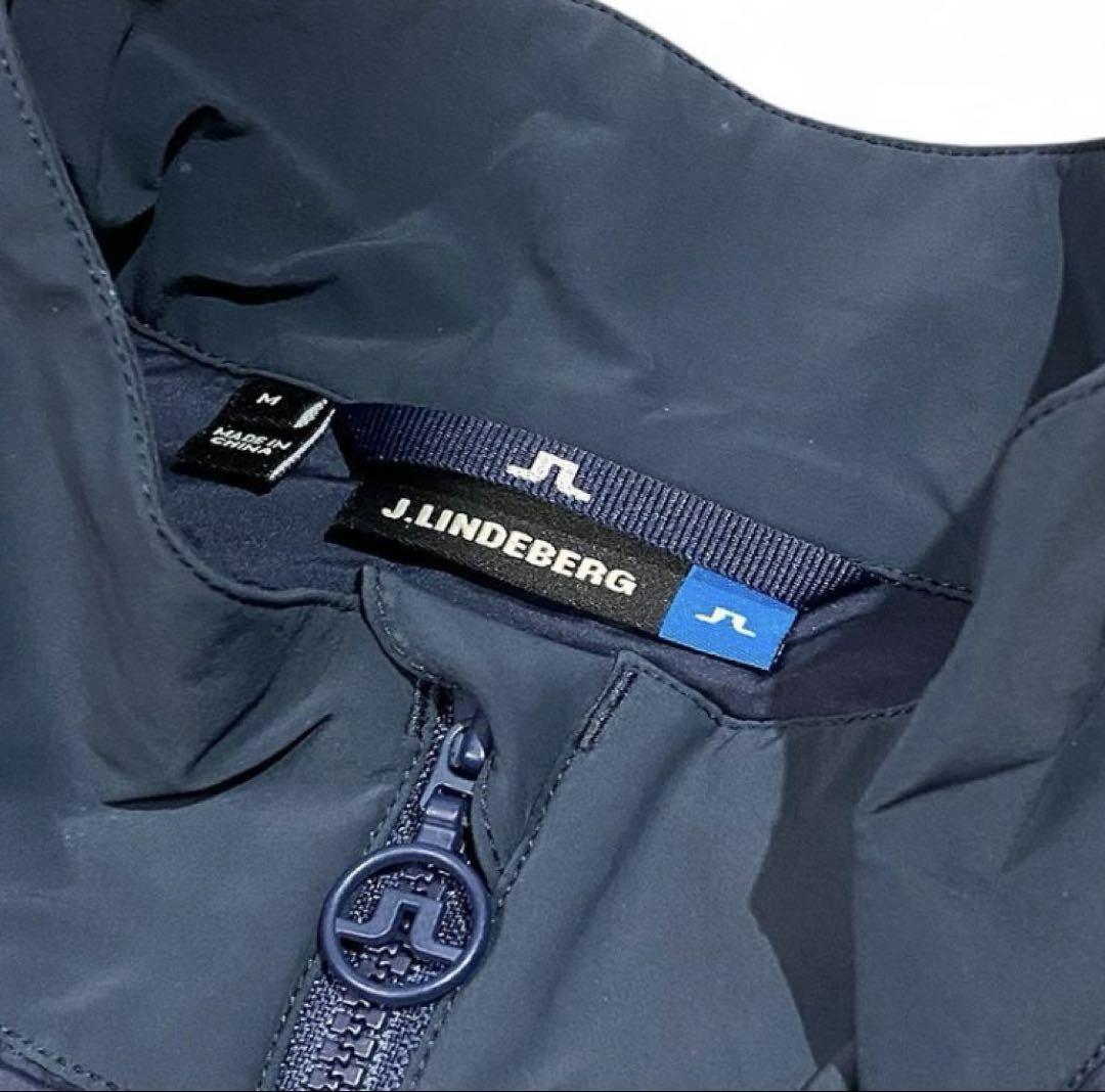 J.LINDEBERG ジェイリンドバーグ 中綿 ジップベスト M ネイビー