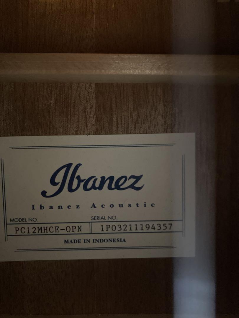 Ibanez PC12MHCE-OPN エレアコ 美品（ソフトケース付き）