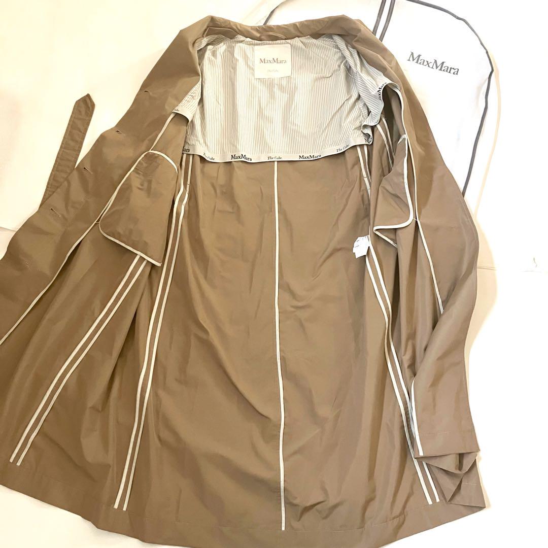 美品 Max Mara The Cube ベルテッドコート2023 近年 タフタ