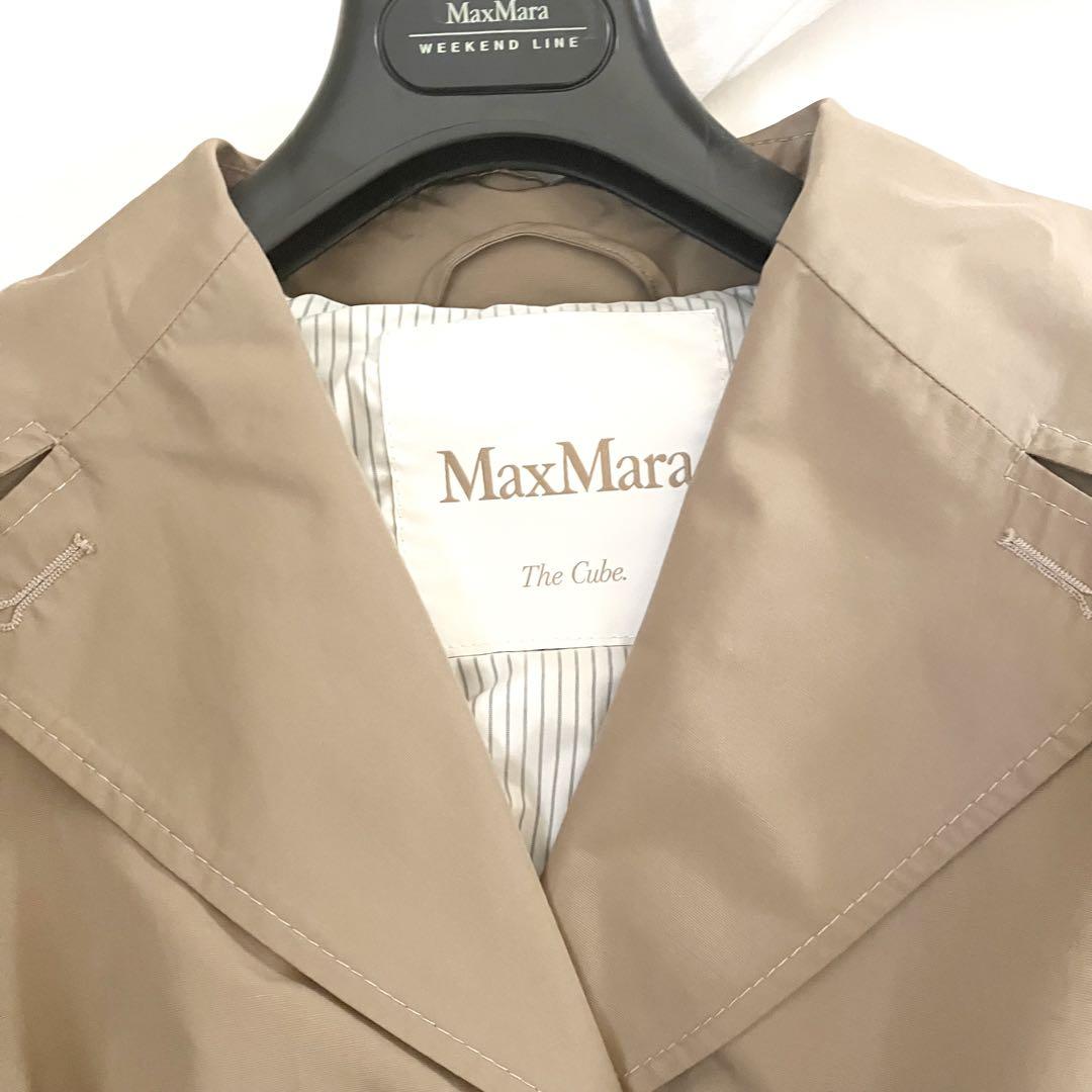 美品 Max Mara The Cube ベルテッドコート2023 近年 タフタ