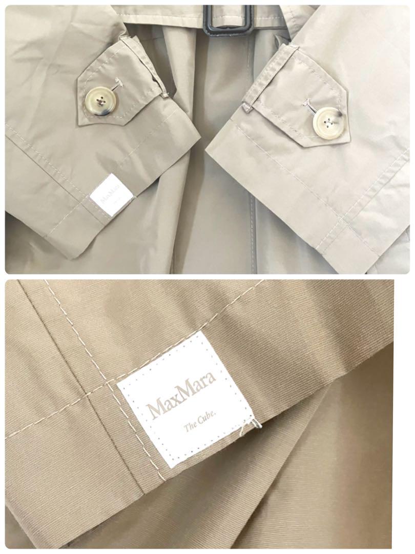 美品 Max Mara The Cube ベルテッドコート2023 近年 タフタ