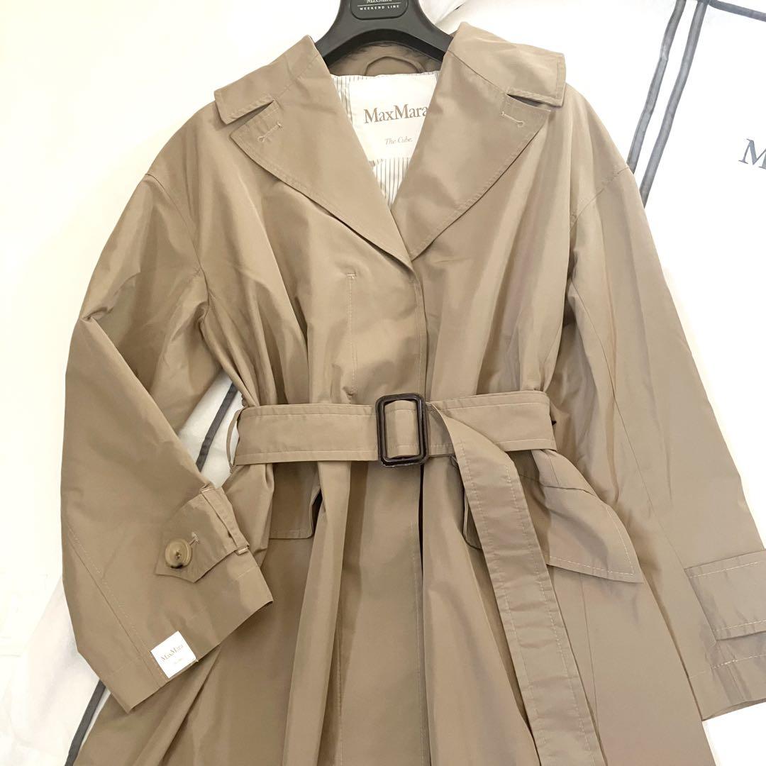 美品 Max Mara The Cube ベルテッドコート2022 SS 近年