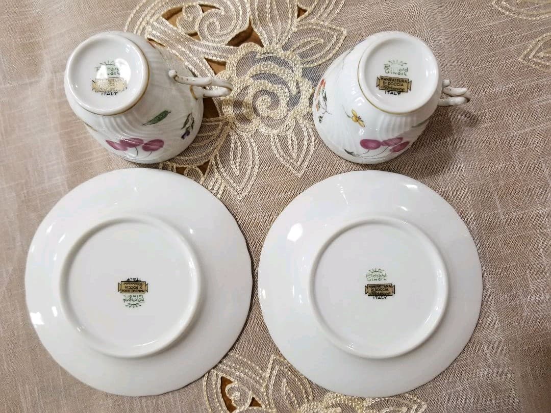 リチャードジノリ ベッキオペルージャ カップ&ソーサー 2客