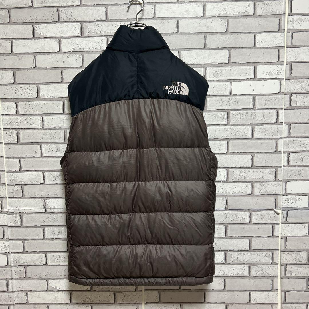 THE NORTH FACE☆ダウンベスト ヌブシ 700フィル S 黒・茶色
