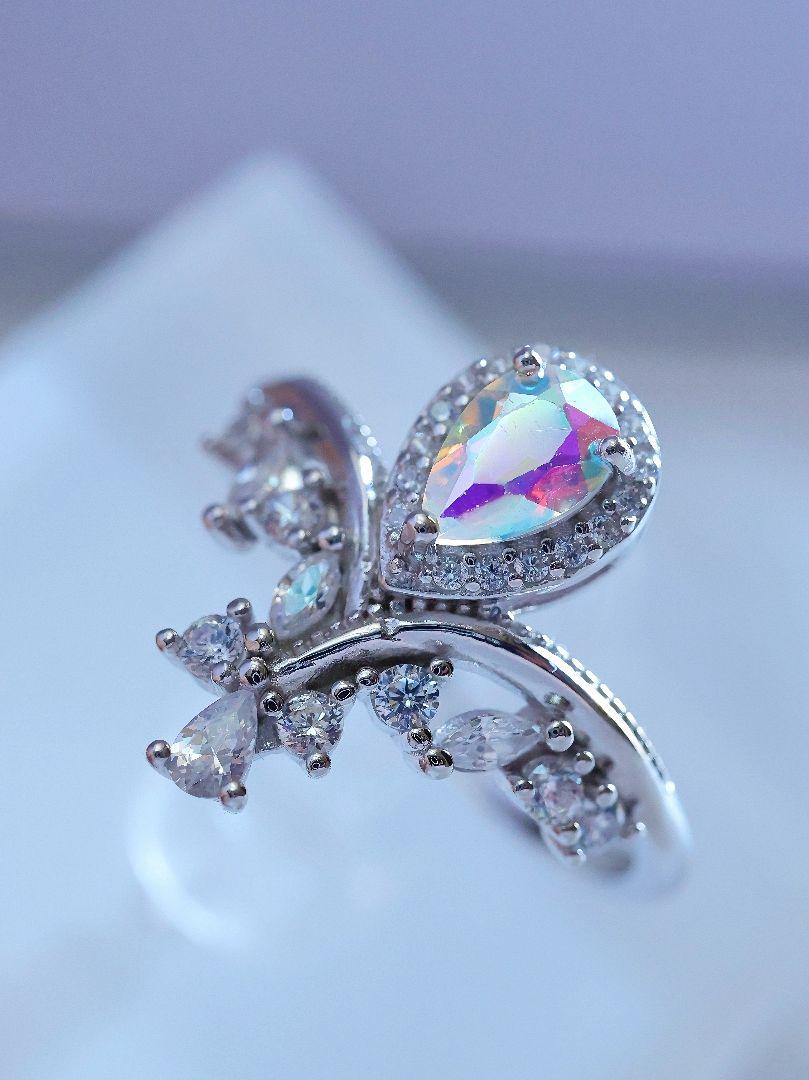 【リリーグレース】ミスティックトパーズ 天然石 S925 鈴蘭 リング アクセサリー
