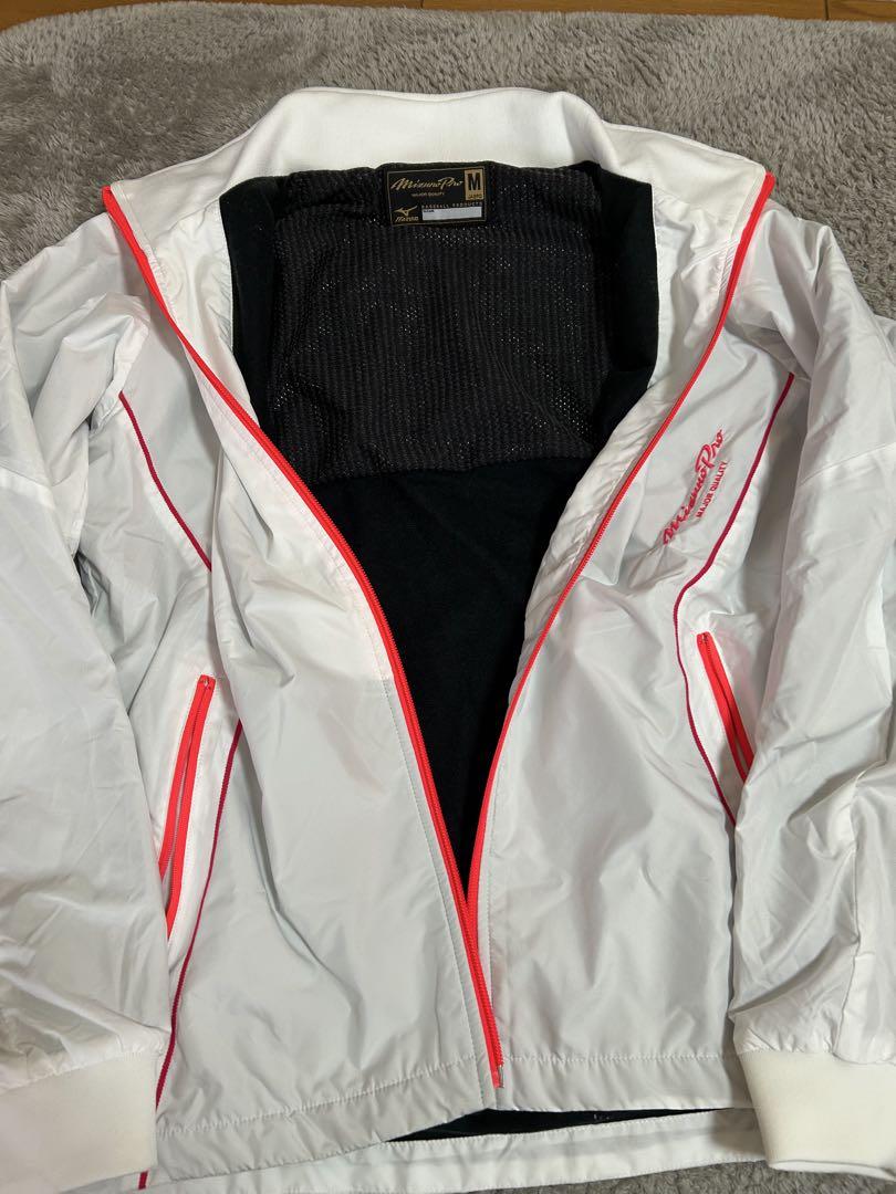 Mizuno フルジップジャケット Mサイズ ホワイトピンク　コスモゼロ絆