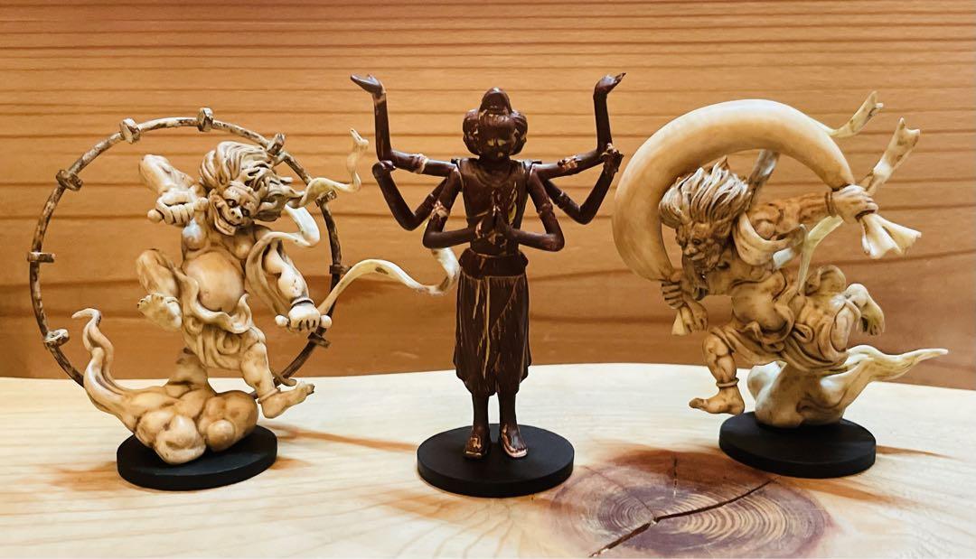 送料無料 店舗 新品未開封 メルカリ - 風神雷神＋阿修羅像 象牙風 海洋堂 その他