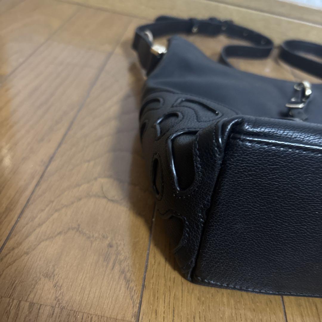 超美品【クレイサス】カレン　２way ショルダー　バッグ　ブラック　ゴールド 美品✨️クレイサス 2way ショルダーバッグ ブラック レザー