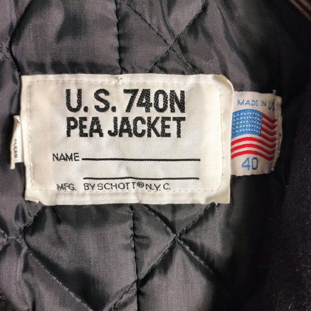 極美品✨ショット PEA JACKET US.740N USA製キルティング