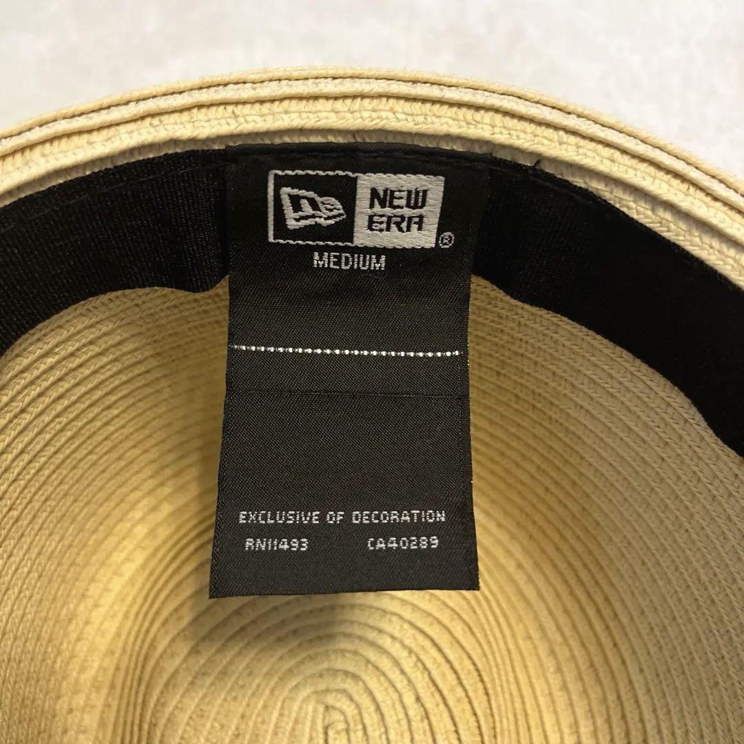NEW ERA 밀짚 모자 밀짚모자 베이지